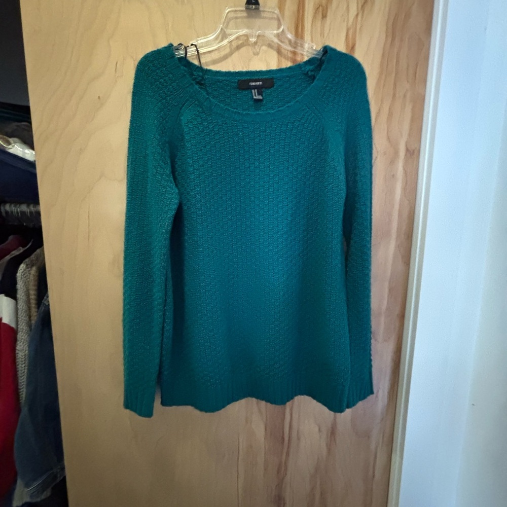 Teal Knit Sweater